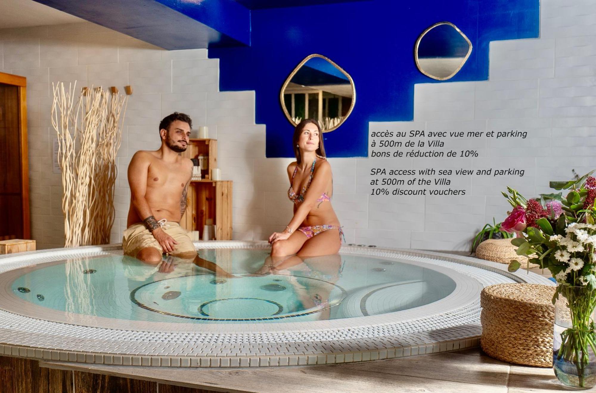 Blue Summer Vibes Duplex Studio For 4P, Ac, Sea View, Parking, Beach At 50M, Spa Access -3 Ла-Сьота Экстерьер фото